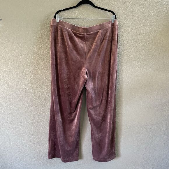 J Jill Pure Jill XL Mauve Pink Purple Velvet Velour Set Track Suit Lounge NWT - Picture 15 of 16